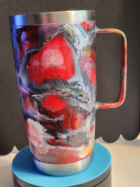 20 oz. Stainless Steel tumbler w/handle