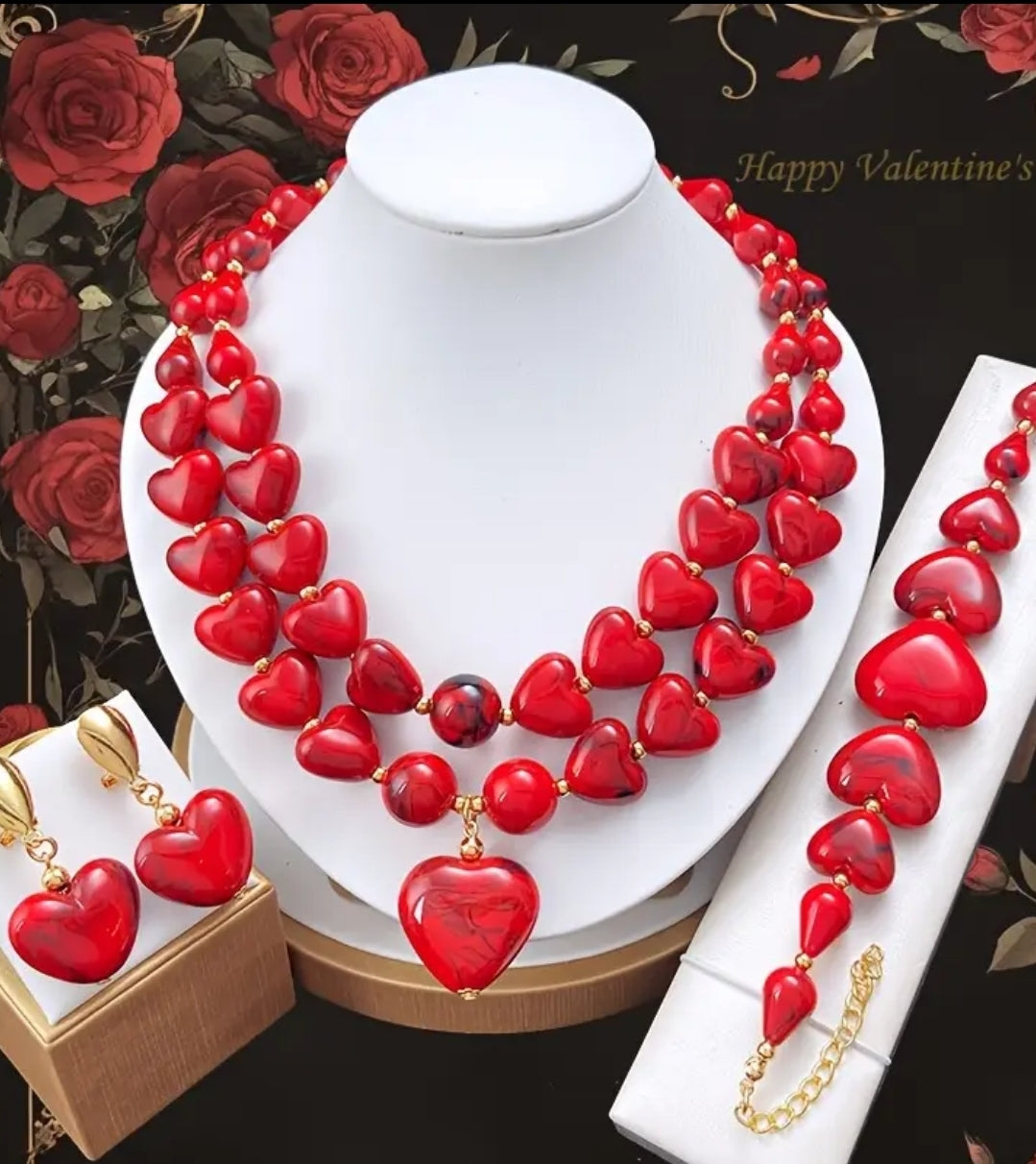 3pc. Stone jewelry set