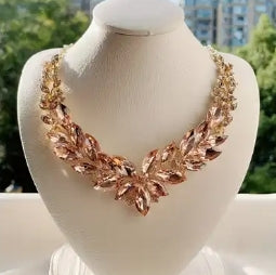 Rhinestone Bib necklace