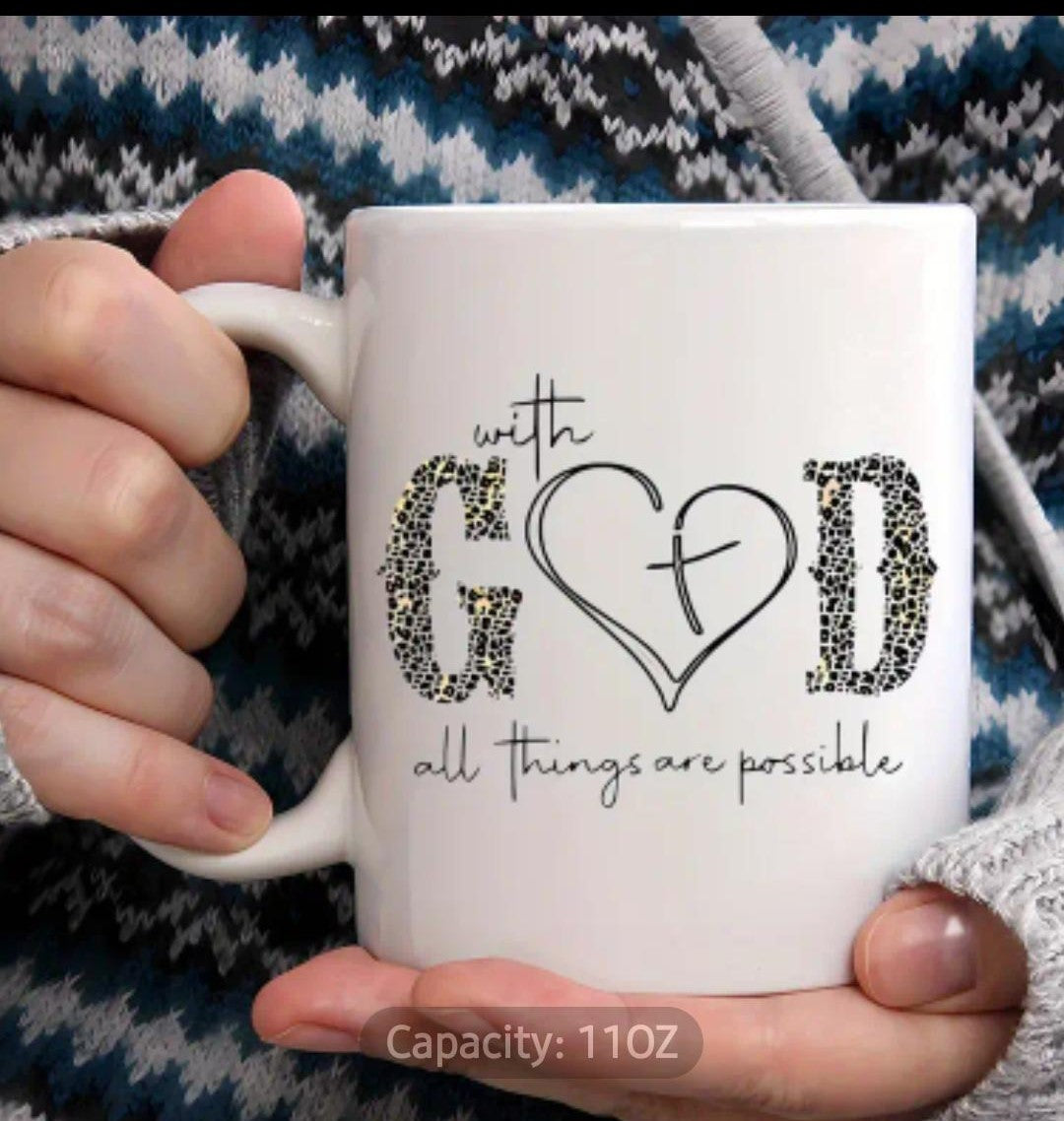 With God 11 oz. Ceramic Mug